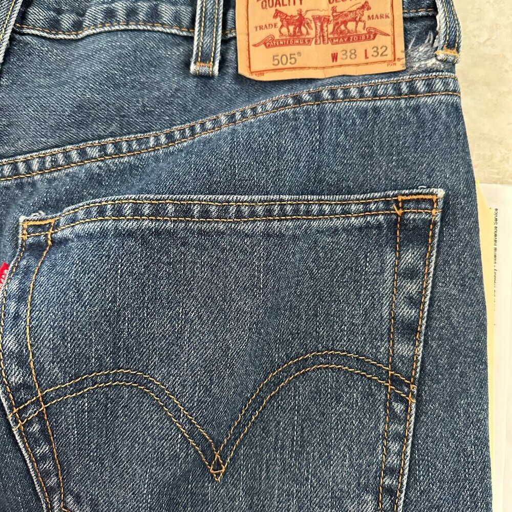 Levi Strauss 505, Waist 38 Length 32,  Blue Denim Jeans